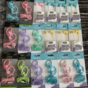 E-Cricut Earbuds Collection - Pink, Blue, Purple, Yellow, Green